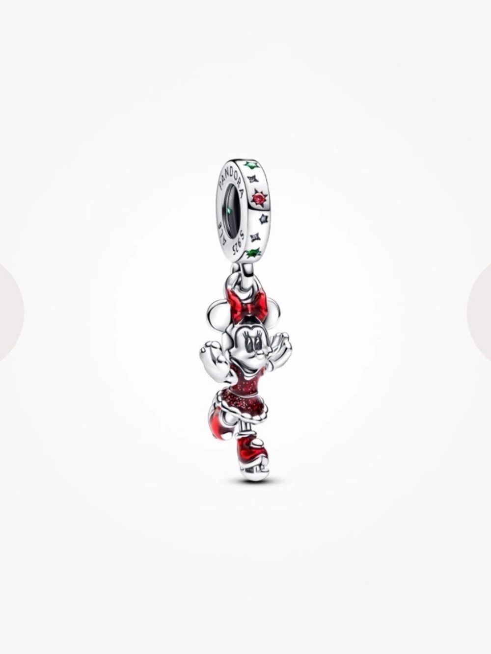 Pandora Disney Minnie Mouse Ice Skating Dangle Charm